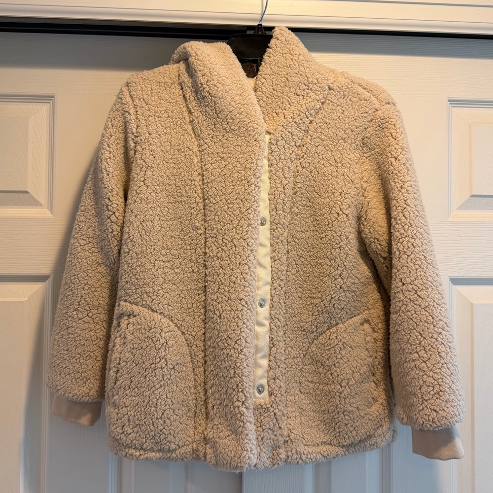 Cat & Jack, Plush Teddy Jacket, Size Youth L (10/12)